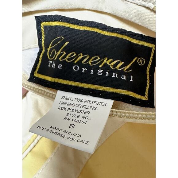 CHENERAL San Francisco Reversible Jacket Removable Hood Adult size Small Yellow - Picture 5 of 13